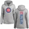 Women's Chicago Cubs Adbert Alzolay Ash Backer Pullover Hoodie