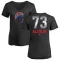 Women's Chicago Cubs Adbert Alzolay Black Midnight Mascot V-Neck T-Shirt