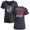 Women's Chicago Cubs Adbert Alzolay Navy Name and Number Banner Wave V-Neck T-Shirt