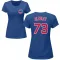 Women's Chicago Cubs Adbert Alzolay Royal Roster T-Shirt