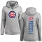 Women's Chicago Cubs Addison Russell Ash Backer Pullover Hoodie