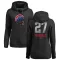 Women's Chicago Cubs Addison Russell Black Branded Midnight Mascot Pullover Hoodie -