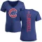 Women's Chicago Cubs Addison Russell Royal Backer Slim Fit T-Shirt