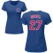 Women's Chicago Cubs Addison Russell Royal Roster T-Shirt