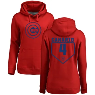 Women's Chicago Cubs Alexander Canario Red Branded RBI Pullover Hoodie -