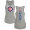 Women's Chicago Cubs Andre Dawson Ash Backer Tank Top