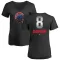 Women's Chicago Cubs Andre Dawson Black Midnight Mascot V-Neck T-Shirt