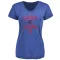 Women's Chicago Cubs Andrelton Simmons Royal Base Runner T-Shirt