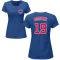 Women's Chicago Cubs Andrelton Simmons Royal Roster T-Shirt