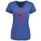 Women's Chicago Cubs Ben Brown Brown Base Runner T-Shirt Royal