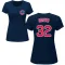 Women's Chicago Cubs Ben Brown Brown Roster T-Shirt Navy