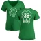 Women's Chicago Cubs Ben Brown Green Dubliner V-Neck T-Shirt Kelly