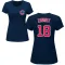 Women's Chicago Cubs Ben Zobrist Navy Roster T-Shirt