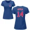 Women's Chicago Cubs Benjamin Cowles Royal Roster T-Shirt