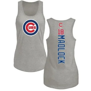 Women's Chicago Cubs Bill Madlock Ash Backer Tank Top