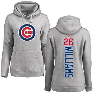 Women's Chicago Cubs Billy Williams Ash Backer Pullover Hoodie