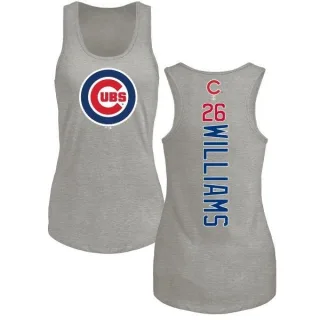 Women's Chicago Cubs Billy Williams Ash Backer Tank Top