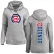 Women's Chicago Cubs Bob Dernier Ash Backer Pullover Hoodie