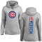 Women's Chicago Cubs Brandon Morrow Ash Backer Pullover Hoodie