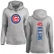 Women's Chicago Cubs Caleb Kilian Ash Backer Pullover Hoodie