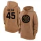 Women's Chicago Cubs Caleb Kilian Brown 2023 Salute to Service Pullover Hoodie