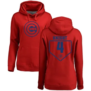 Women's Chicago Cubs Caleb Knight Red Branded RBI Pullover Hoodie -