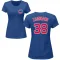 Women's Chicago Cubs Carlos Zambrano Royal Roster T-Shirt