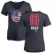 Women's Chicago Cubs Carson Kelly Navy Name and Number Banner Wave V-Neck T-Shirt