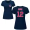 Women's Chicago Cubs Codi Heuer Navy Roster T-Shirt