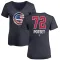 Women's Chicago Cubs Cody Poteet Navy Name and Number Banner Wave V-Neck T-Shirt