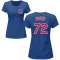 Women's Chicago Cubs Cody Poteet Royal Roster T-Shirt