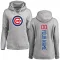 Women's Chicago Cubs Custom Ash Backer Pullover Hoodie