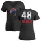 Women's Chicago Cubs Daniel Palencia Black Midnight Mascot V-Neck T-Shirt