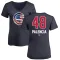 Women's Chicago Cubs Daniel Palencia Navy Name and Number Banner Wave V-Neck T-Shirt