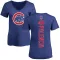 Women's Chicago Cubs Daniel Palencia Royal Backer Slim Fit T-Shirt