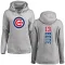 Women's Chicago Cubs David Bote Ash Backer Pullover Hoodie