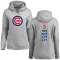 Women's Chicago Cubs David Ross Ash Backer Pullover Hoodie