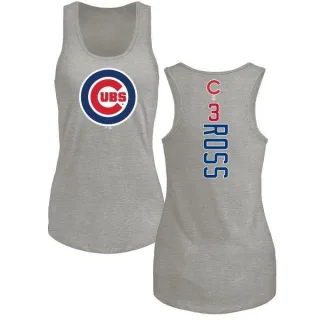 Women's Chicago Cubs David Ross Ash Backer Tank Top