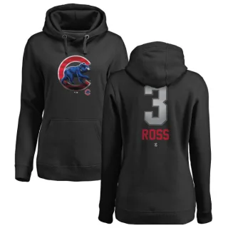 Women's Chicago Cubs David Ross Black Branded Midnight Mascot Pullover Hoodie -