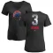 Women's Chicago Cubs David Ross Black Midnight Mascot V-Neck T-Shirt