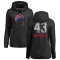 Women's Chicago Cubs Dennis Eckersley Black Branded Midnight Mascot Pullover Hoodie -