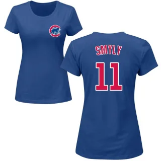 Women's Chicago Cubs Drew Smyly Royal Roster T-Shirt