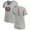 Women's Chicago Cubs Edwin Rios Ash Backer Slim Fit T-Shirt