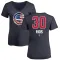 Women's Chicago Cubs Edwin Rios Navy Name and Number Banner Wave V-Neck T-Shirt