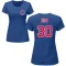 Women's Chicago Cubs Edwin Rios Royal Roster T-Shirt