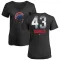 Women's Chicago Cubs Esteban Quiroz Black Midnight Mascot V-Neck T-Shirt