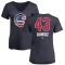 Women's Chicago Cubs Esteban Quiroz Navy Name and Number Banner Wave V-Neck T-Shirt