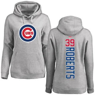 Women's Chicago Cubs Ethan Roberts Ash Backer Pullover Hoodie