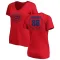 Women's Chicago Cubs Gage Workman Red RBI Slim Fit V-Neck T-Shirt