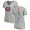 Women's Chicago Cubs Gavin Hollowell Ash Backer Slim Fit T-Shirt